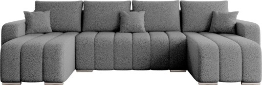 Zulueta 4 seters sovesofa med dobbel divan   grå