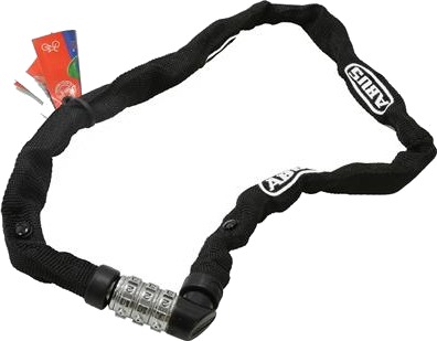 Abus Kjettinglås 1200 Web M/kode Black 110 CM Abus Kjettinglås 1200 Web M/kode Black 110 CM