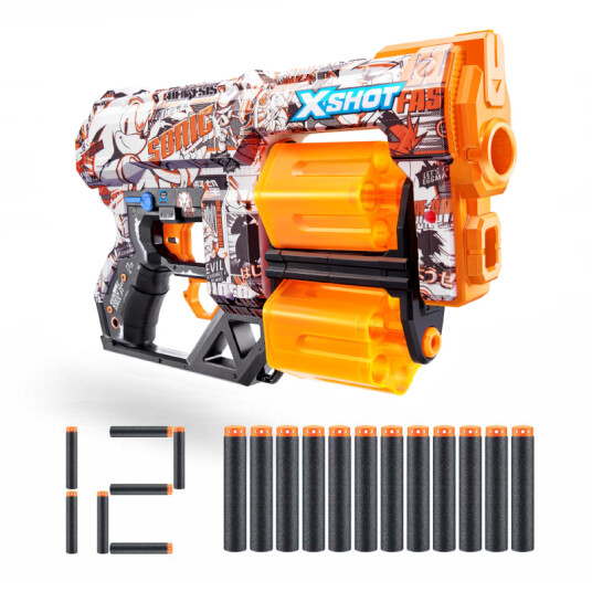Zuru X-Shot Skins Sonic Dread Retro blaster 12 dartpiler