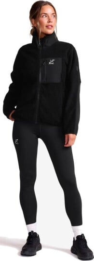 RevolutionRace High Pile Fleece Jacket Dame Black Størrelse:L Dame > Overdeler > Fleece & midlayers