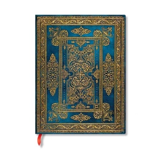 Blue Luxe (Luxe Design) Ultra Lined Hardback Journal (Elastic Band Closure) av Paperblanks