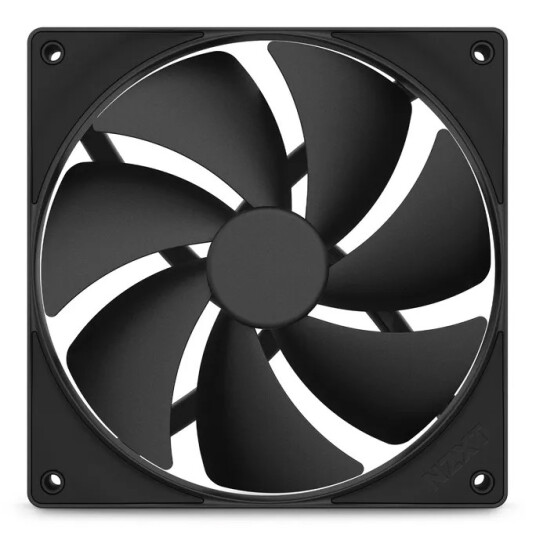 NZXT F140P V2 140mm PWM Kabinettsvifte med Statisk Trykk - Svart