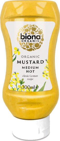 Biona Mustard Medium Hot Organic 300ml