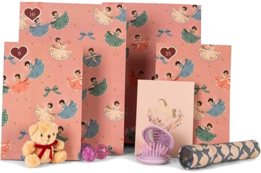 Konges Sløjd adventskalender med 24 gaver Beige Konges Sløjd adventskalender med 24 gaver Beige