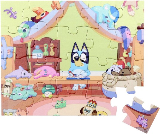 BLUEY Puslespill i tre 20 brikker