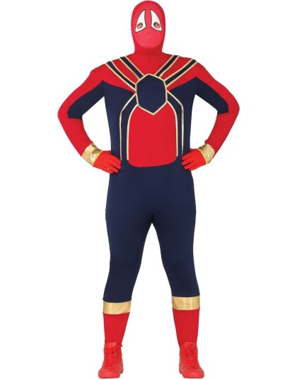 Edderkopp Superhelt Jumpsuit Herrekostyme XL