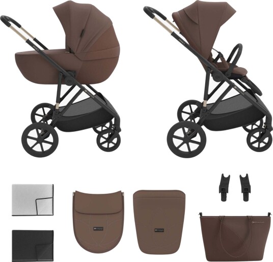 Kinderkraft Prime 3 2-i-1 Duovogn Velvet Mocca