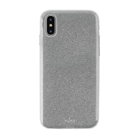 PURO SHINE DEKSEL IPHONE XS MAX, SØLV