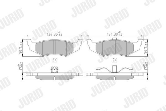 Bremseklosser JURID 573069J Bremseklosser JURID 573069J