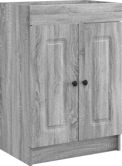 Baderomsskap under vask Grå Sonoma 56 x 37,5 x 81 cm Baderomsskap under vask Grå Sonoma 56 x 37,5 x 81 cm