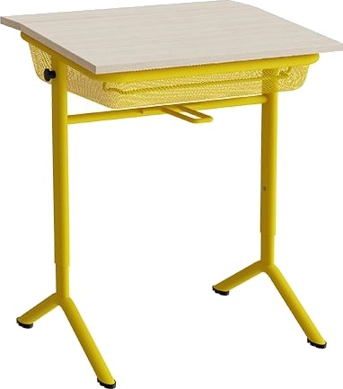 Elevbord Atlas 1128 650X550mm Eg Højtrykslaminat Gult Stel