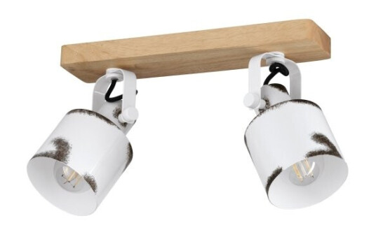Eglo Kilburn Spotskinne 2Xe27 Natur/Hvid-Natur Fsc Eglo Kilburn Spotskinne 2Xe27 Natur/Hvid-Natur Fsc