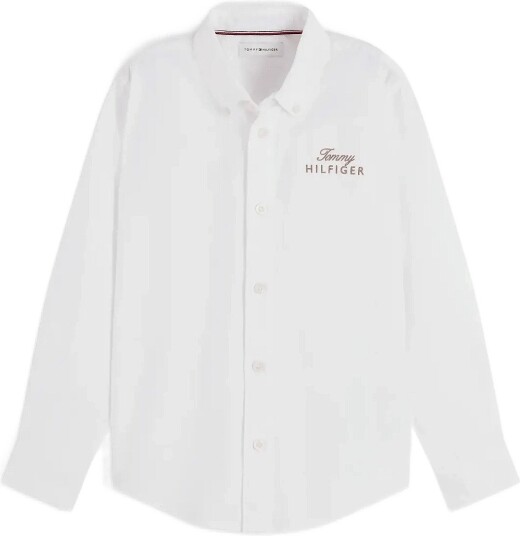 Tommy Hilfiger Tommy Script Oxford Shirt WHITE 152