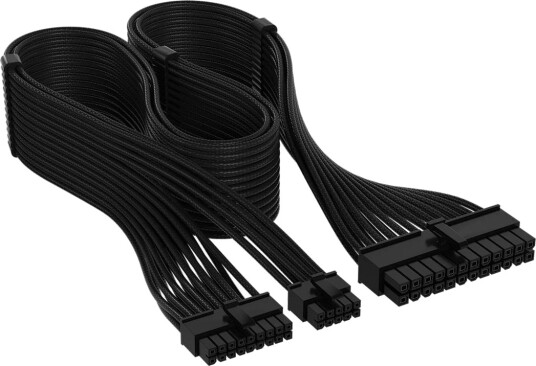 Corsair Individuelt Sleevet ATX 24-Pin Type 5 Strømkabel Svart Corsair Individuelt Sleevet ATX 24-Pin Type 5 Strømkabel Svart