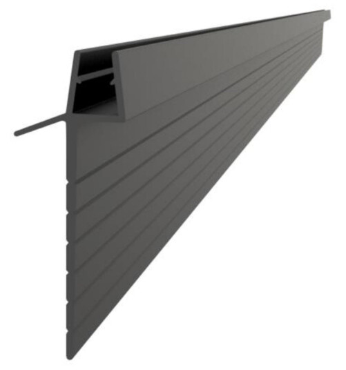 Vikingbad Subbelist Liam PVC H51mm Rivbar - B100cm Svart Matt Vikingbad Subbelist Liam PVC H51mm Rivbar - B100cm Svart Matt