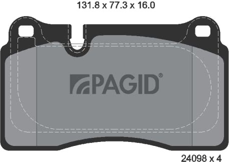 PAGID T3132N Bremseklosser