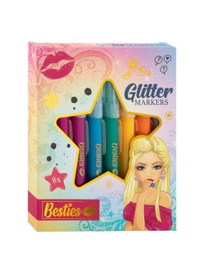 Besties Glitter Felt Pens 8pcs. Besties Glitter Felt Pens 8pcs.
