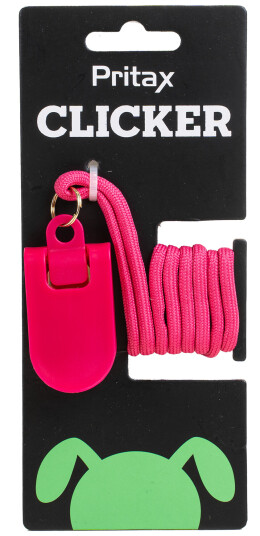 Pritax Klikker til hundetrening 6x3cm Rosa