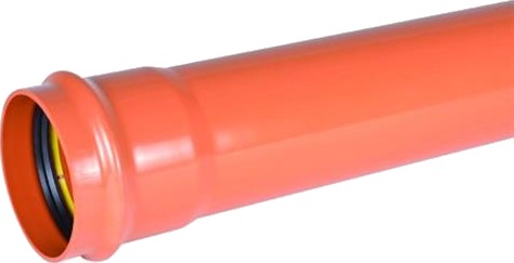 Pvc-Kloakrør 110X3000mm Sn8 - Enkeltlagsrør, En1401. Wavin