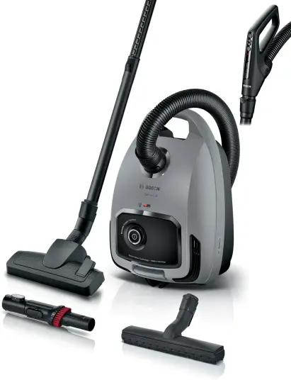 Bosch Serie 6 Kanister Gulvstøvsuger 600W HEPA-sertifisert Grå BGB6X330