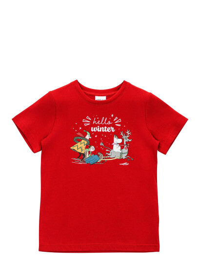 Martinex Hello Winter T-Shirt Red 122/128