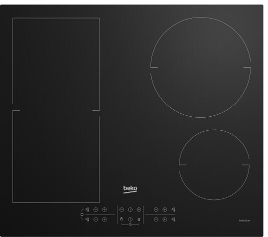 Beko HII64200FMT 60 cm Sonebasert Induksjonstopp Sort med Touch Kontroll Beko HII64200FMT 60 cm Sonebasert Induksjonstopp Sort med Touch Kontroll