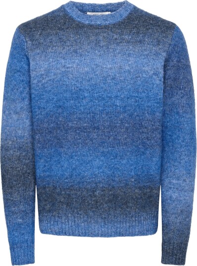 ONLY & SONS Onsmack Gradiant Reg Crew Knit NAVY BLAZER S
