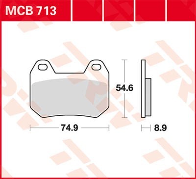 Bremseklosser TRW MCB713 Bremseklosser TRW MCB713