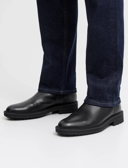 Jack & Jones Jfwhoskins Leather Chelsea Sn - Black - 40 Jack & Jones Jfwhoskins Leather Chelsea Sn - Black - 40