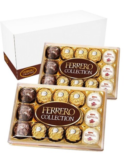 6 stk gaveesker med 15 stk utvalgte Ferrero Collection Konfekt av 172g   Hel eske