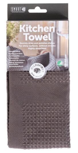 SMART MICROFIBER KJØKKENHÅNDKLE MØRK GRÅ SMART MICROFIBER KJØKKENHÅNDKLE MØRK GRÅ