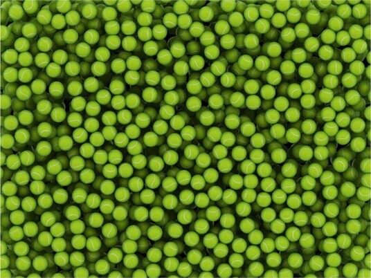Fototapet Tennis balls Background 200x154 - Artgeist sp. z o. o.