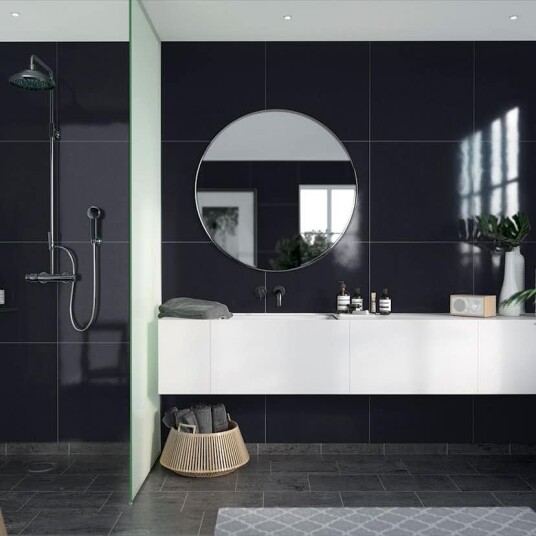 Baderomspanel Fibo 2124 M6060 Black Gloss Baderomspanel Fibo 2124 M6060 Black Gloss