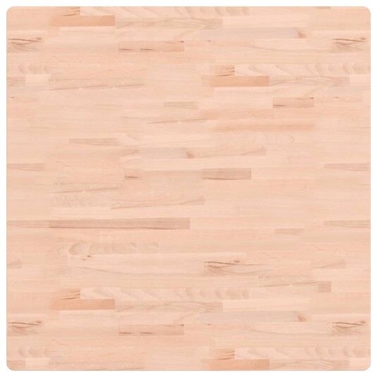 Bordplate 90x90x1,5 cm firkantet heltre bøketre 355953 Bordplate 90x90x1,5 cm firkantet heltre bøketre 355953
