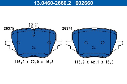 Bremseklosser ATE 13.0460-2660.2