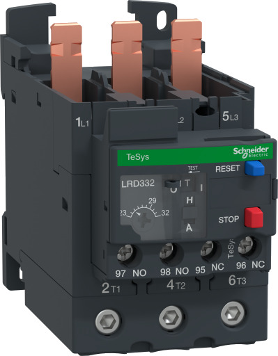 Schneider Electric LRD332 Overstrømsrelé 1 Åp + 1 Lu Klasse 10 23 32 A Elfordeling & strømforsyning