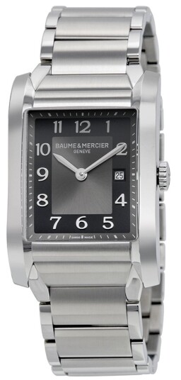 Baume & Mercier Herreklokke MOA10021 Hampton Sort/Stål 40x27.1 mm Baume & Mercier Herreklokke MOA10021 Hampton Sort/Stål 40x27.1 mm