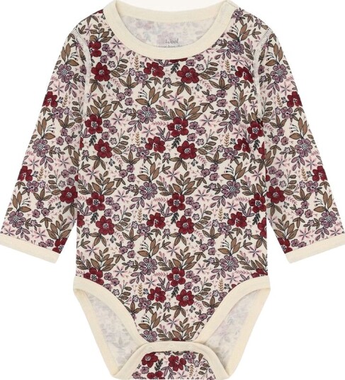 Hust And Claire Hust & Claire Baloo Flor ull/bambus body off white 98 Hust And Claire Hust & Claire Baloo Flor ull/bambus body off white 98