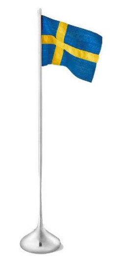Rosendahl - RO bordflagg svensk H35 cm sølv
