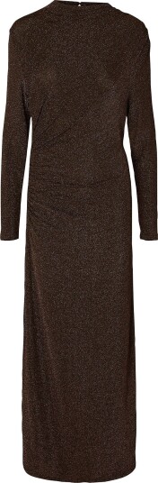 Selected Women Midikjole Slwnori Ls Long Dress Brun