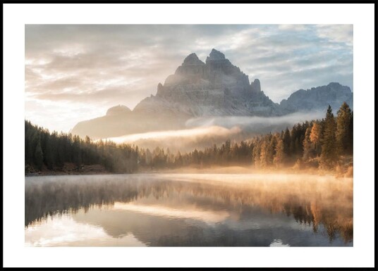 Autumn Mountain Lake Plakat Plakat / 40x50cm
