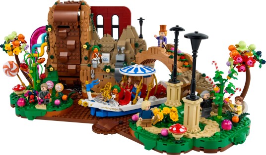 LEGO Ideas 21360 Willy Wonka og sjokoladefabrikken Byggeleker for voksne