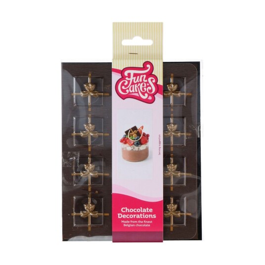 Funcakes Sjokolade Dekorasjoner Gaver Brun/gull