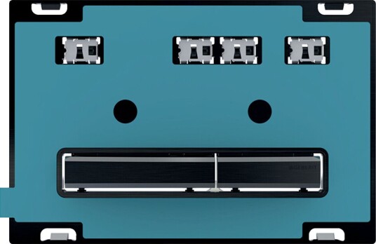 Geberit Sigma50 Betjeningsplate Kundespesifikk/Sort Krom Geberit Sigma50 Betjeningsplate Kundespesifikk/Sort Krom