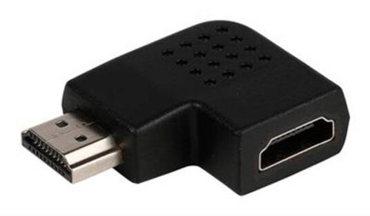 HDMI-adapter HDMI-kontakt høyrevendt vinkel