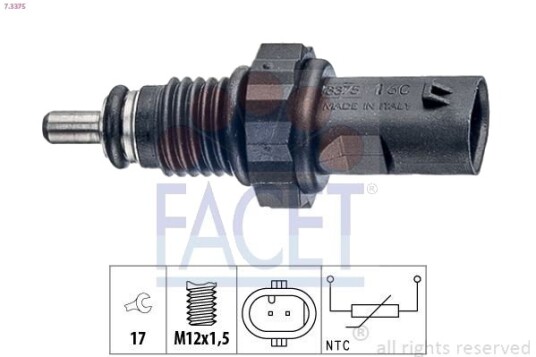 Sensor motortemperatur FACET 7.3375