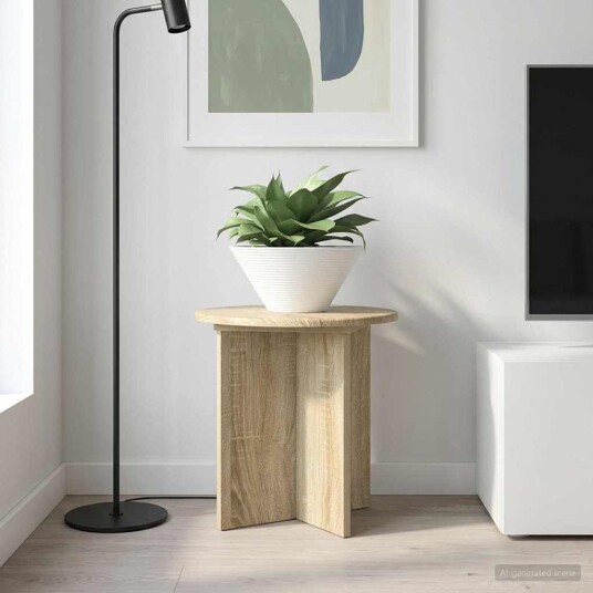 vidaXL Planteholder 2 pcs Sonoma eik 40 x 40 x 40 cm Konstruert tre