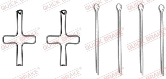 Tilbehørsett, skivebremse belegg QUICK BRAKE 109-1099