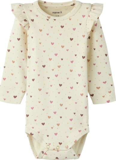 Name It Body I/e Bomull/Modal NbfHayla Mandelmelk m. Glimt Name It 62 Langermet Body Beige