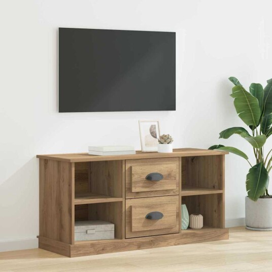 TV skap Artisan Eik 99,5 x 35,5 x 48 cm Konstruert tre TV skap Artisan Eik 99,5 x 35,5 x 48 cm Konstruert tre